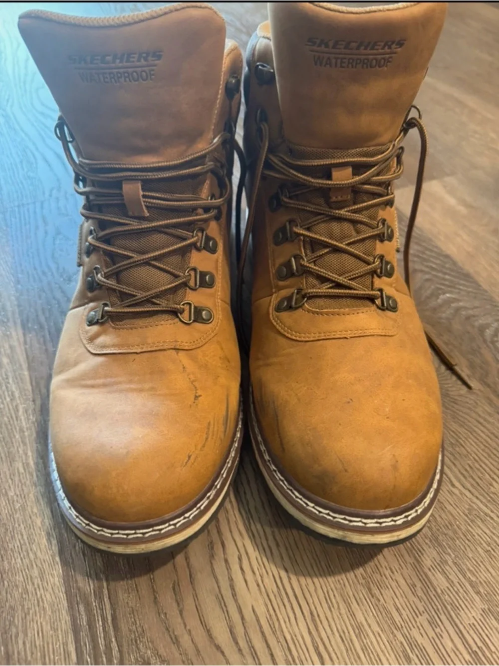Skechers Men's Brown Waterproof Work Boots
